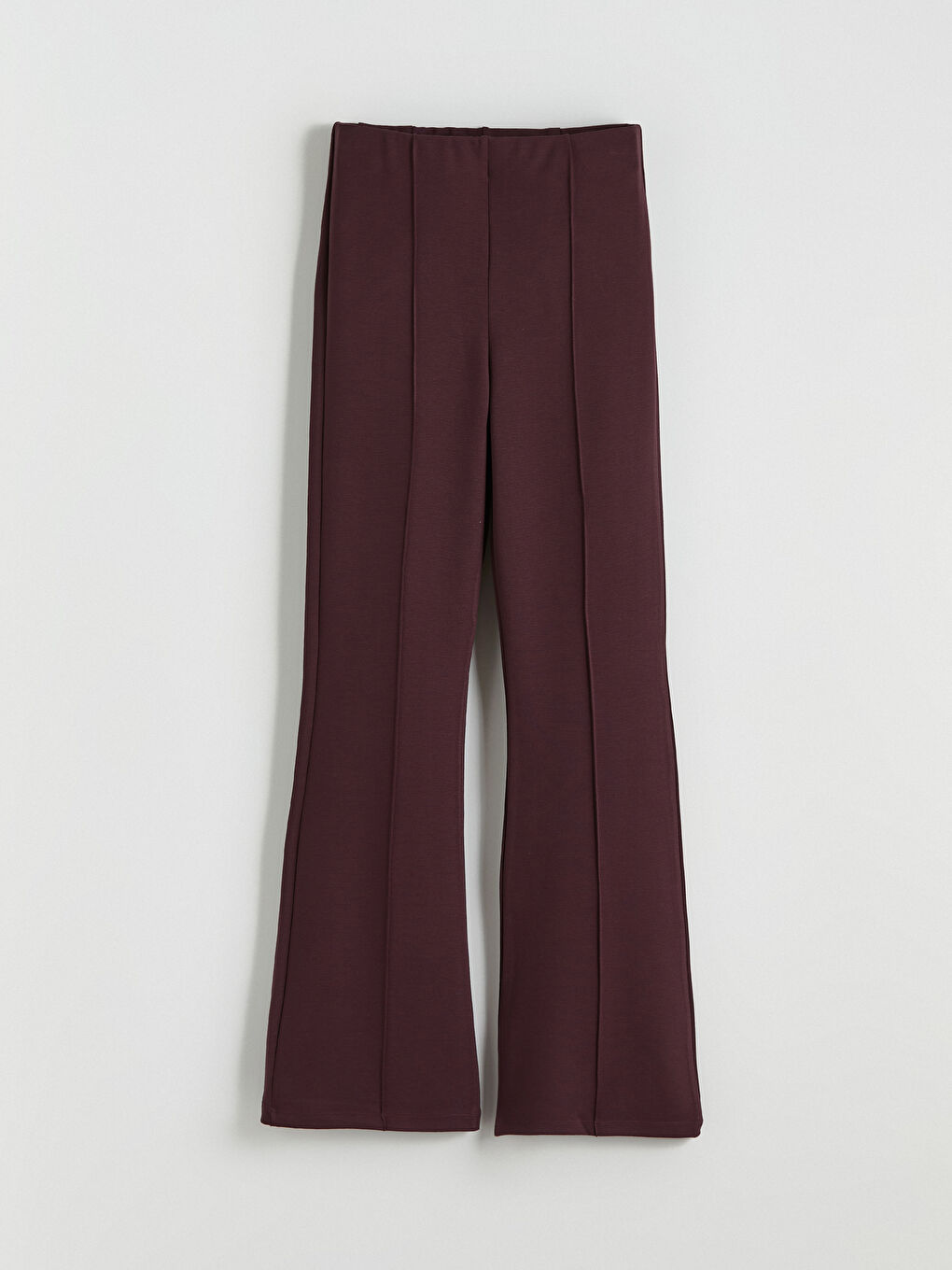 Women's Trousers with Elastic Waist and Flared Leg-4