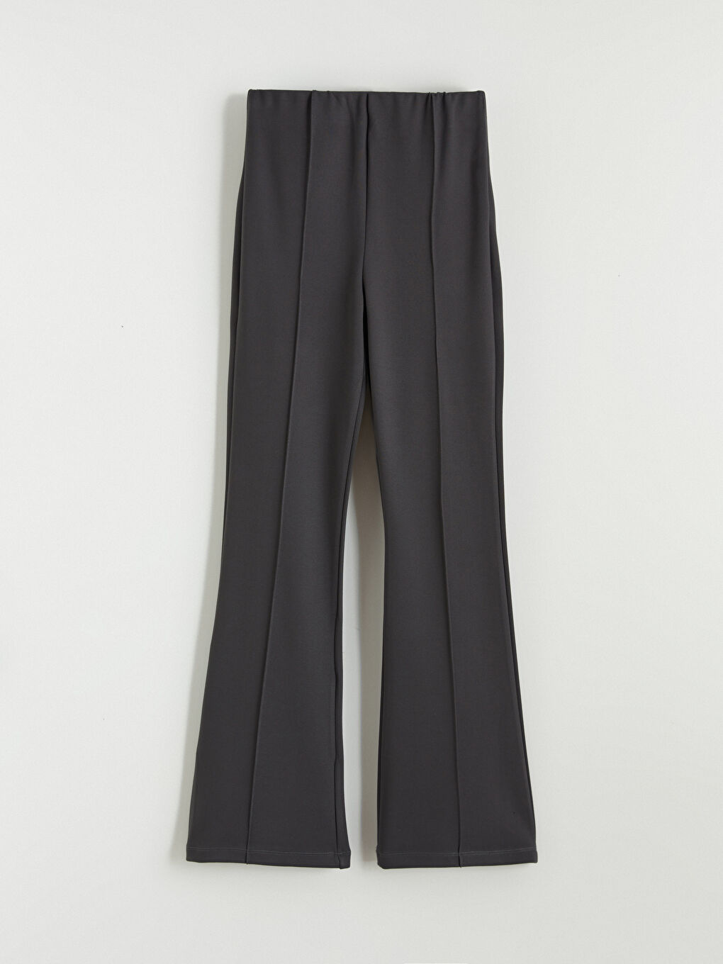 Women's Trousers with Elastic Waist and Flared Leg-4