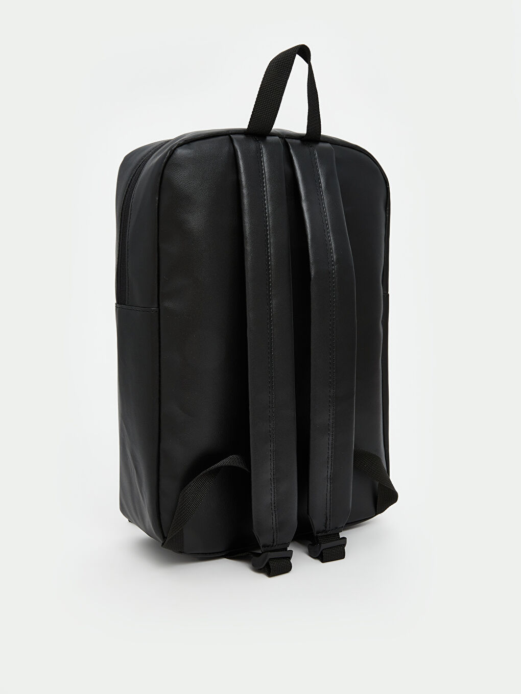 Siyah Deri Görünümlü Erkek Sırt Çantası-1