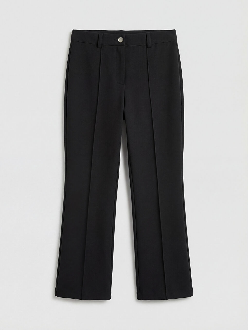Slim Fit Women's Trousers with Stitching Detail-5