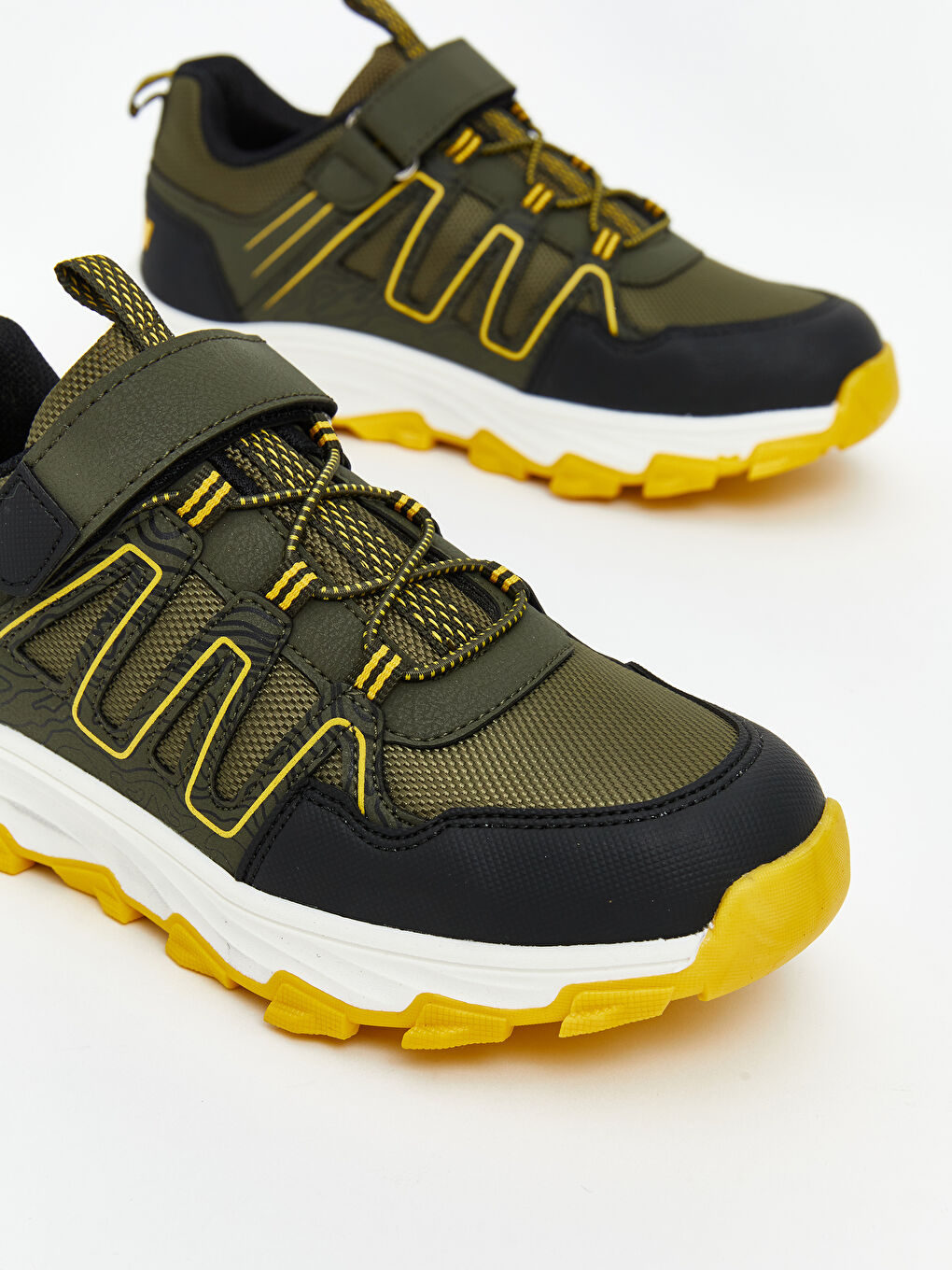 Lace-Up and Velcro Boys' Trekking Shoes-2