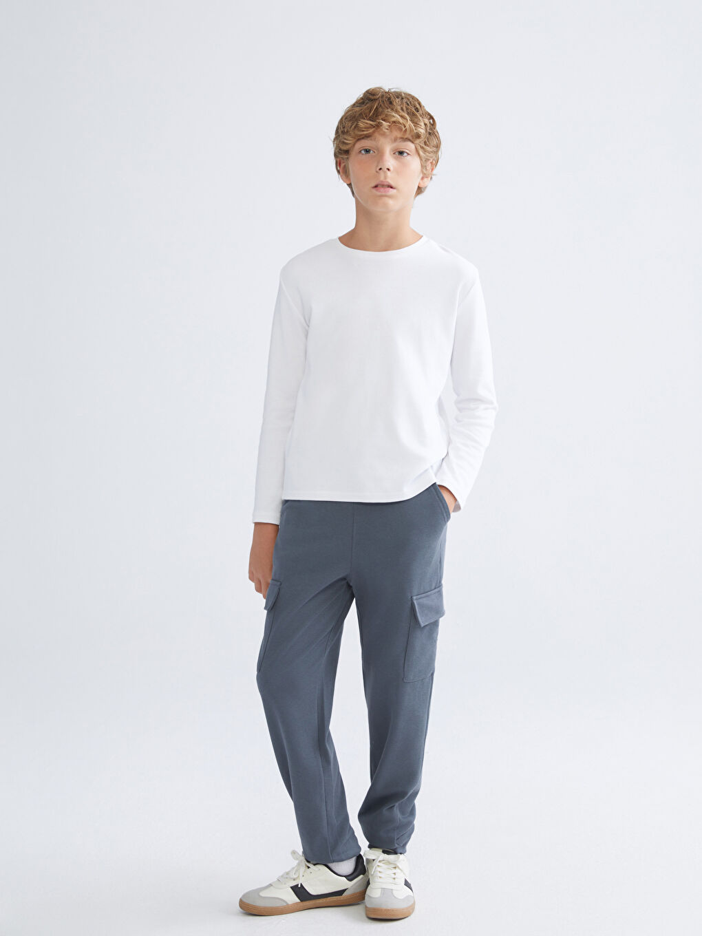 Elasticated Waist Boys' Cargo Sweatpants