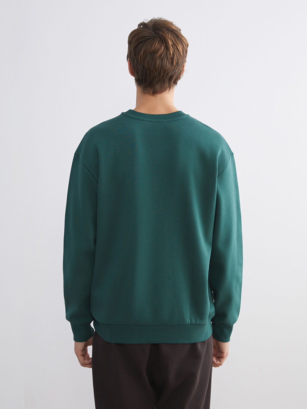 Мужчины Зелёный Свитшот-3