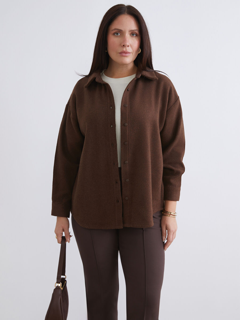 Овърсайз Дамско Яке-Риза от Фланел