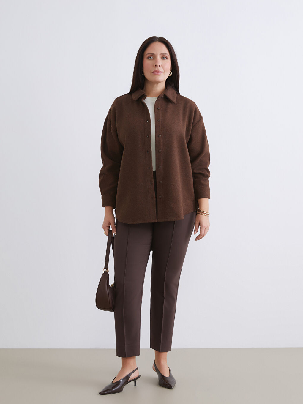 Овърсайз Дамско Яке-Риза от Фланел-1