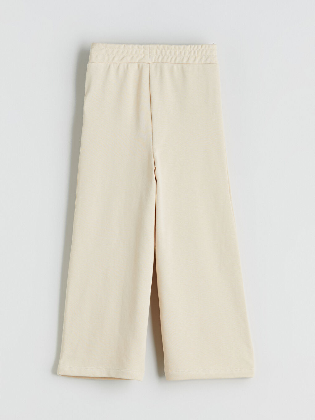 Bej Beli Lastikli Kız Çocuk Eşofman Alt-2