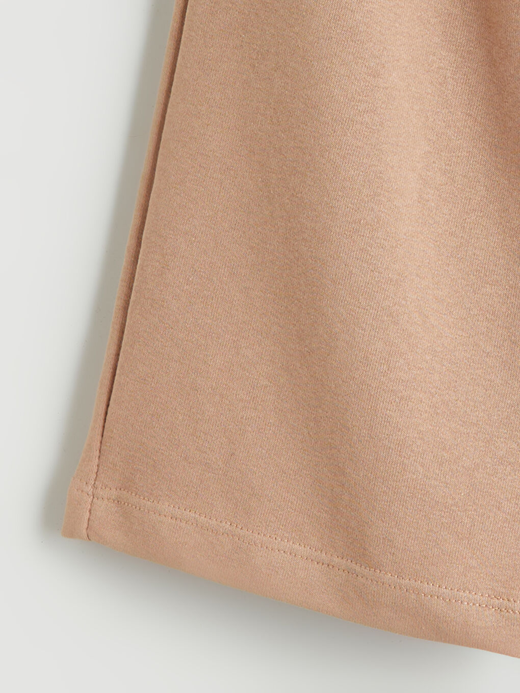 Kahverengi Beli Lastikli Kız Çocuk Eşofman Alt-1