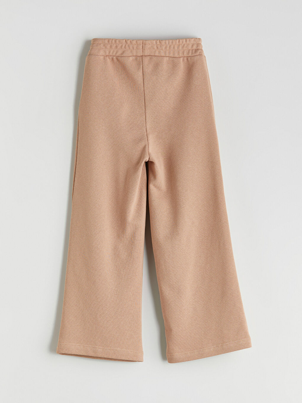 Kahverengi Beli Lastikli Kız Çocuk Eşofman Alt-2