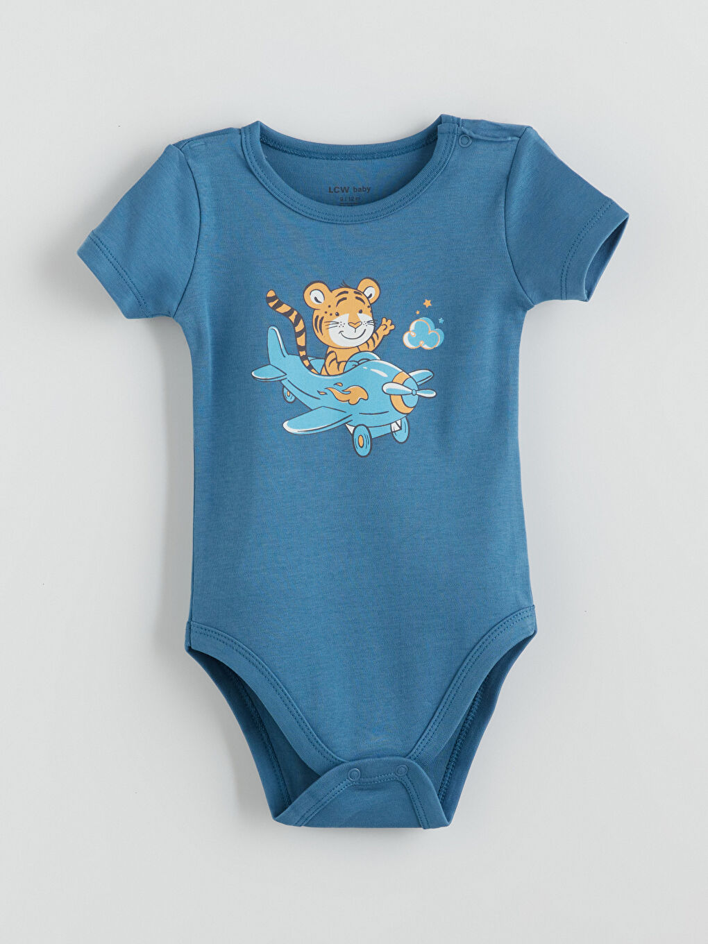 Отпечатано Бебешко Боди с Щрапки за Момчета 2 Опаковки-1