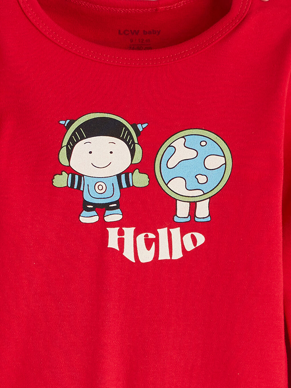 Crew Neck Long Sleeve Baby Boy Snap Snap Body Set of 2-5