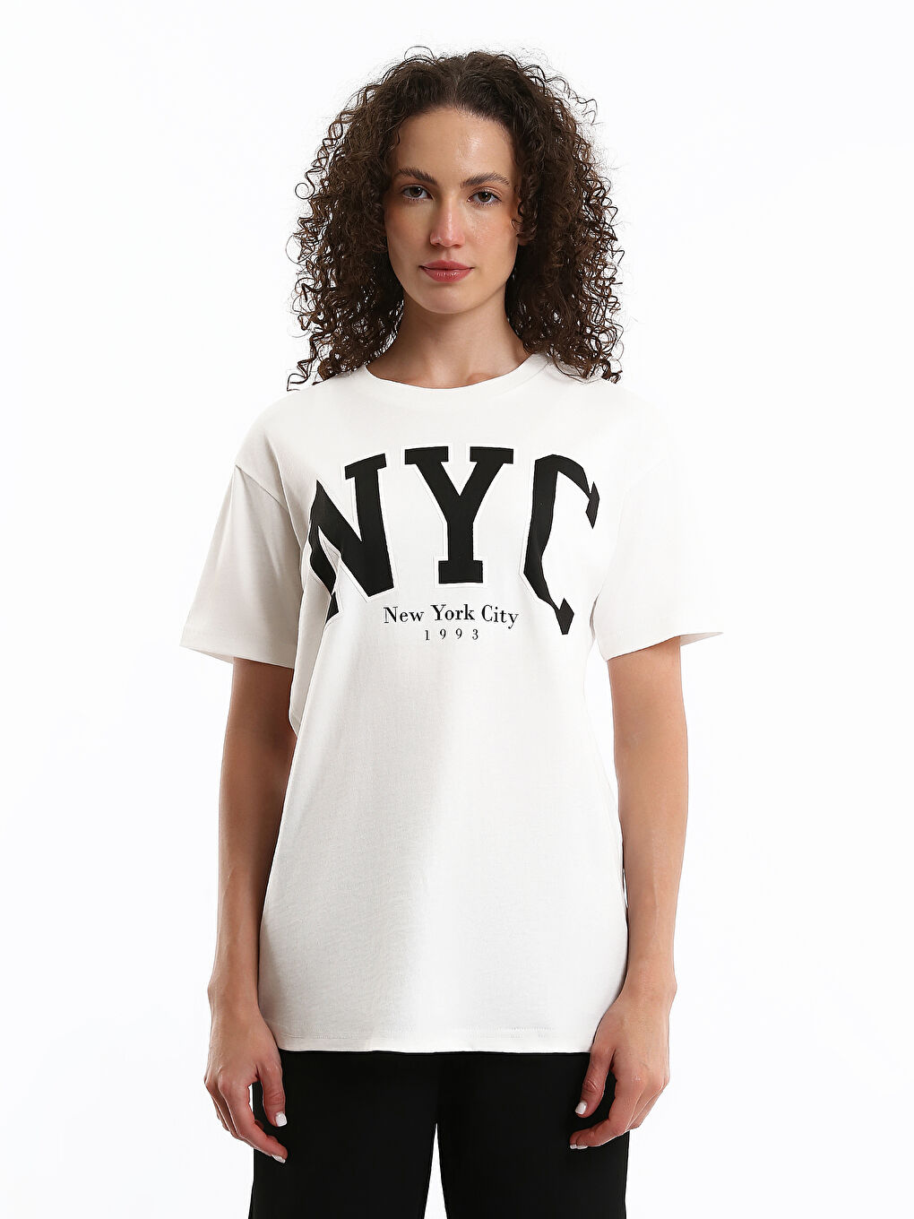 Crew Neck Printed Women's T-Shirt