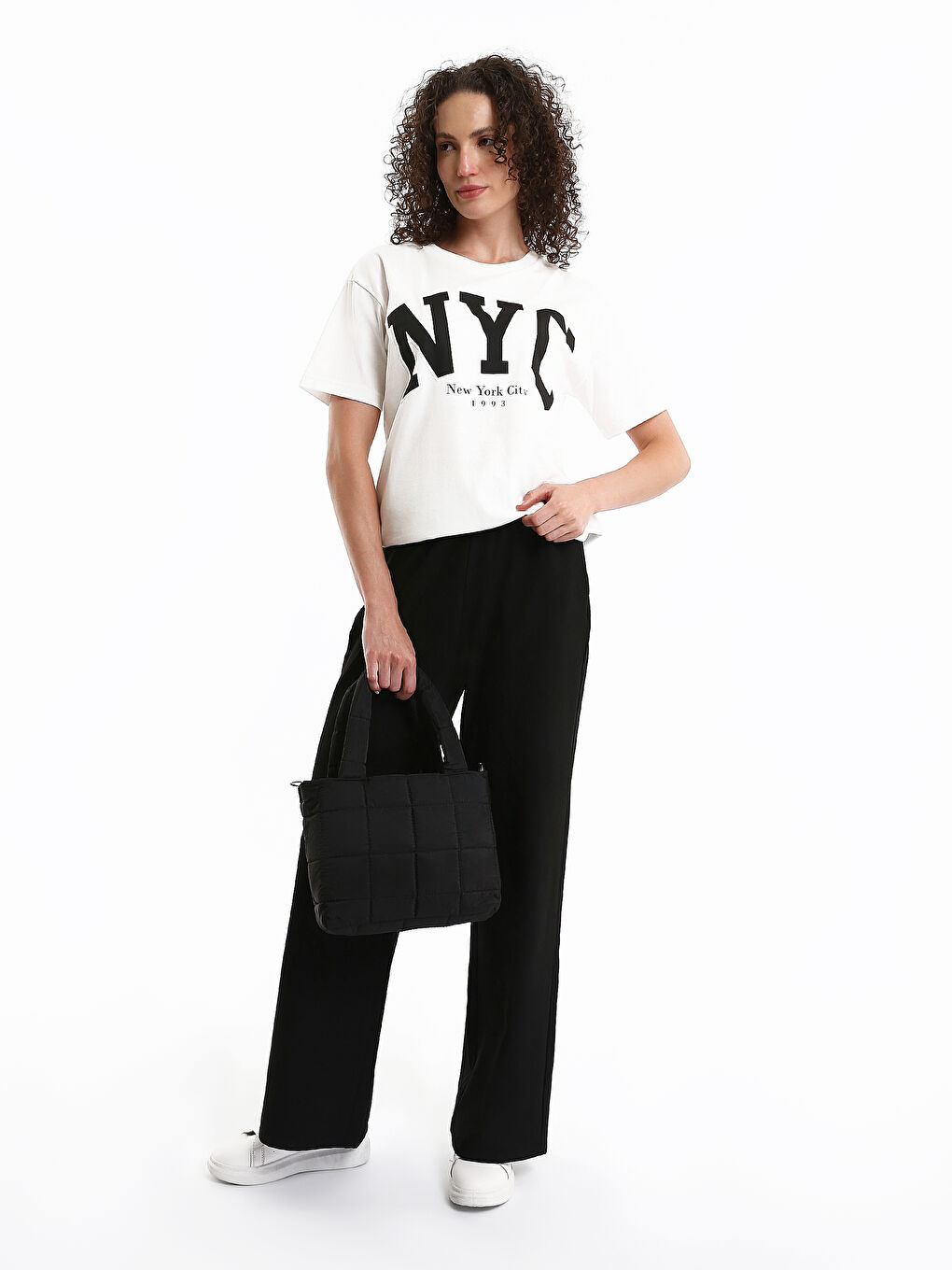 Crew Neck Printed Women's T-Shirt-1