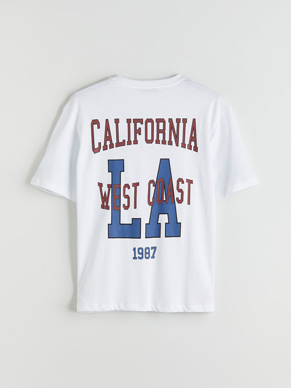 Crew Neck California Printed Women's T-Shirt-5