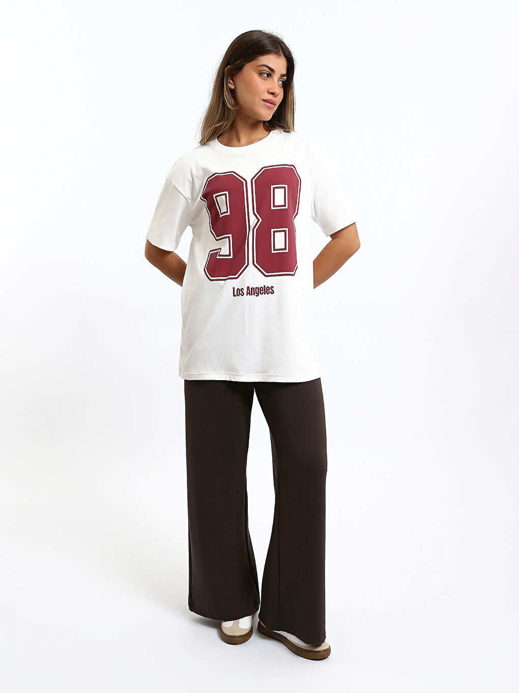 Crew Neck Printed Women's T-Shirt-1