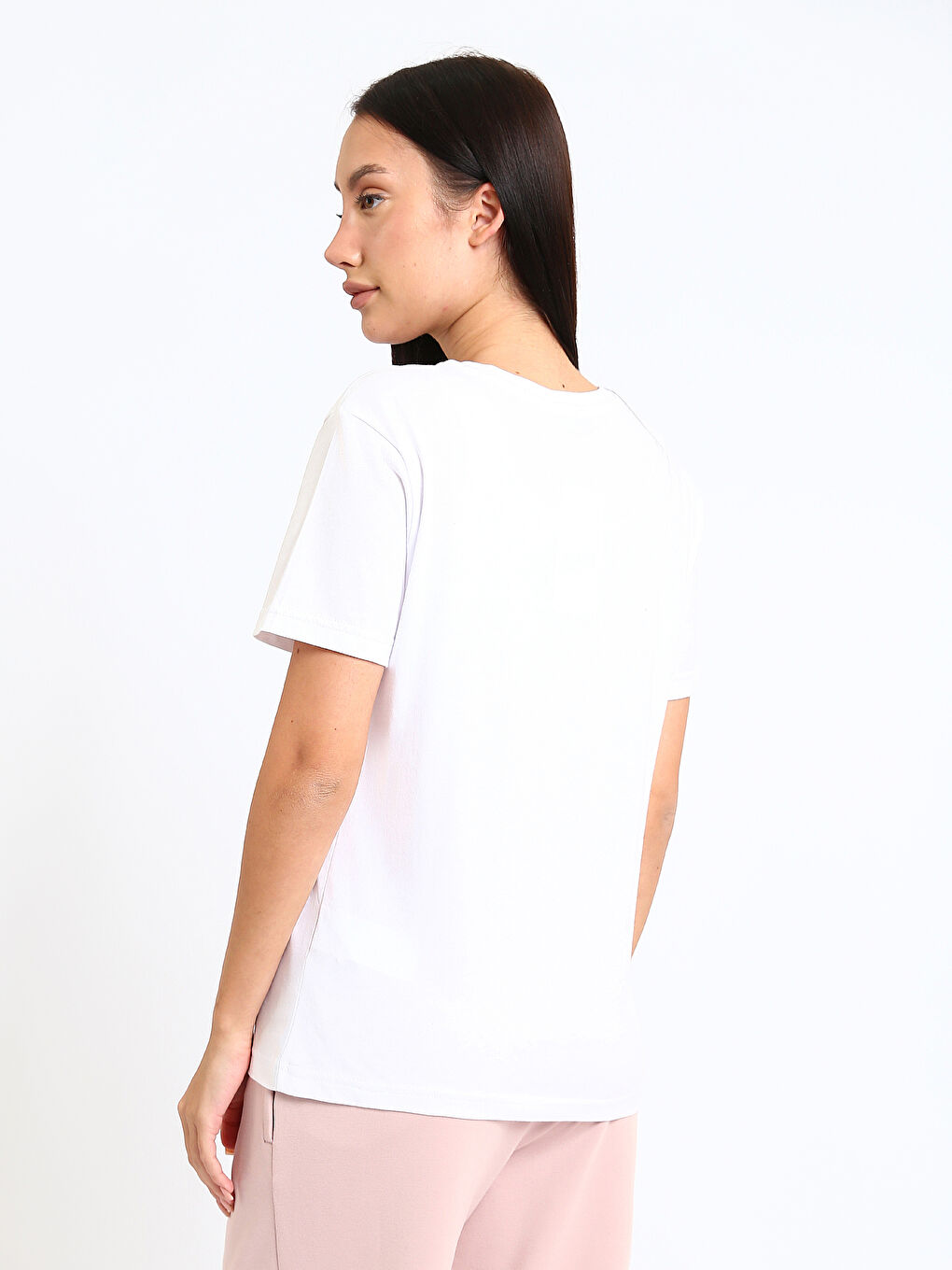 Crew Neck Women's T-Shirt-4