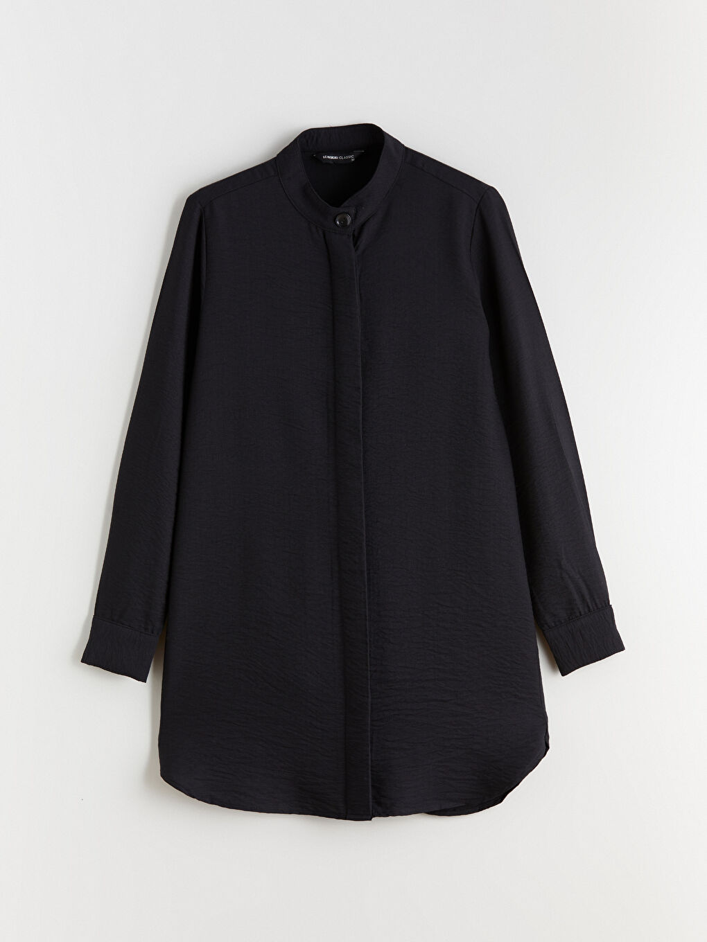Siyah Hakim Yaka Kadın Gömlek Tunik-4