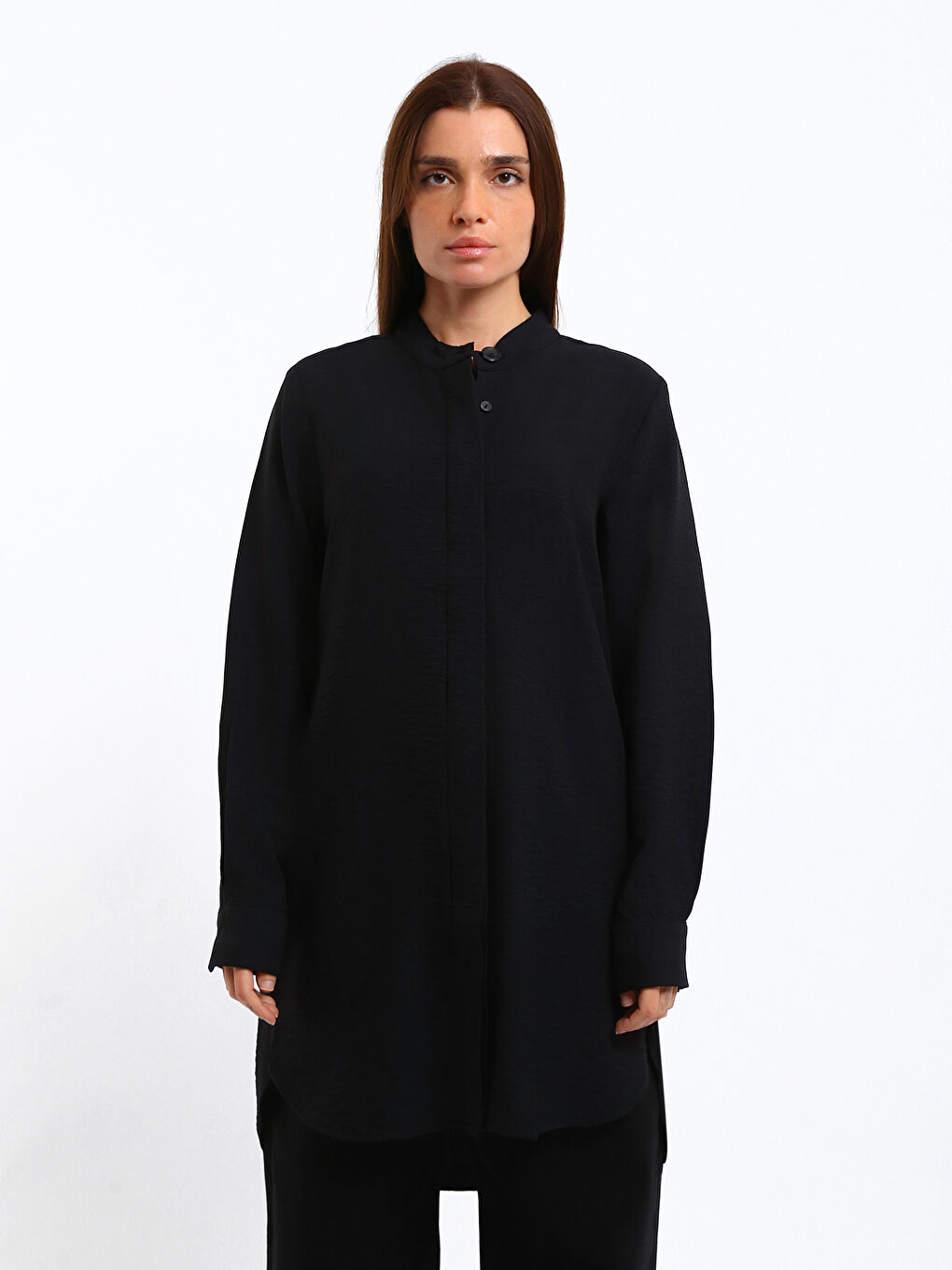 Grandad Collar Women's Shirt Tunic