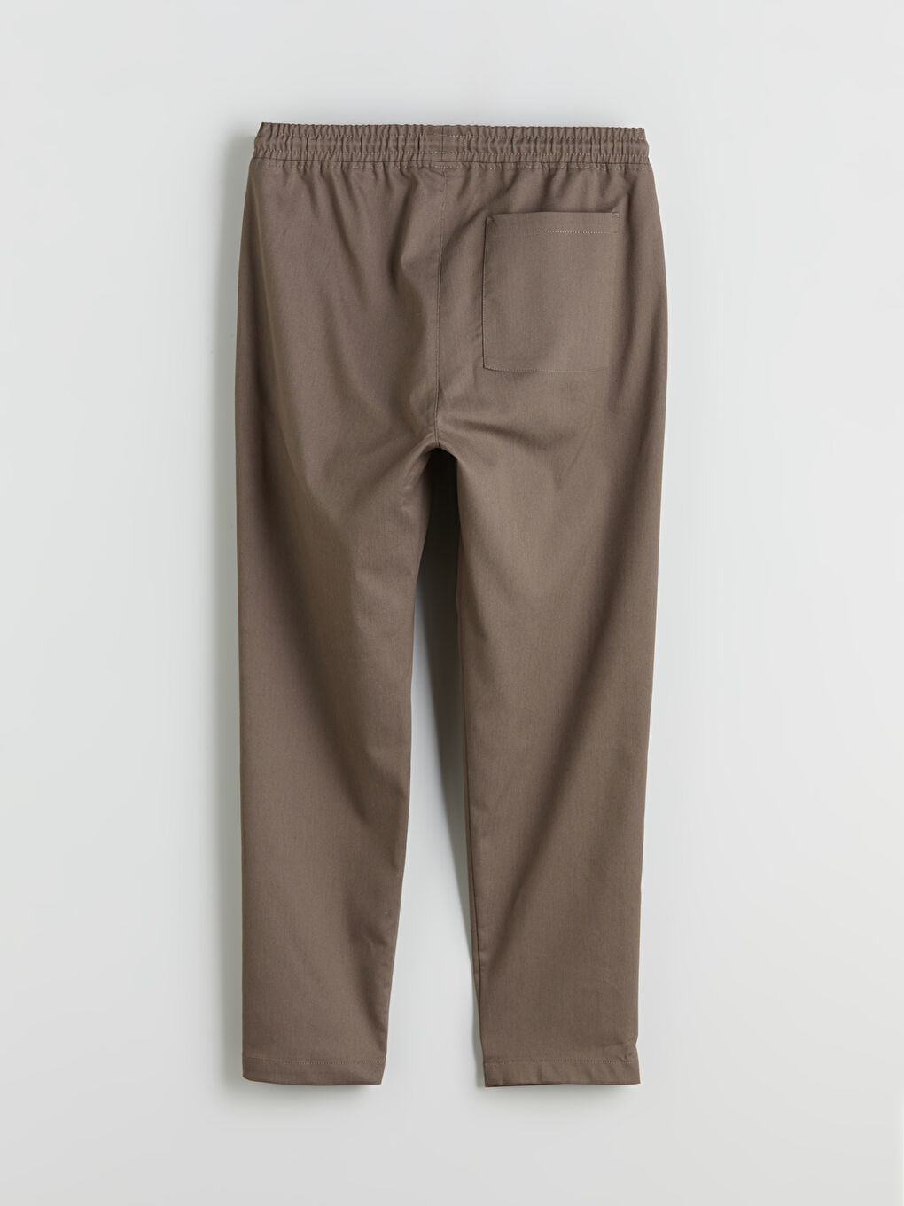 Kahverengi Standart Kalıp Gabardin Erkek Pantolon-5