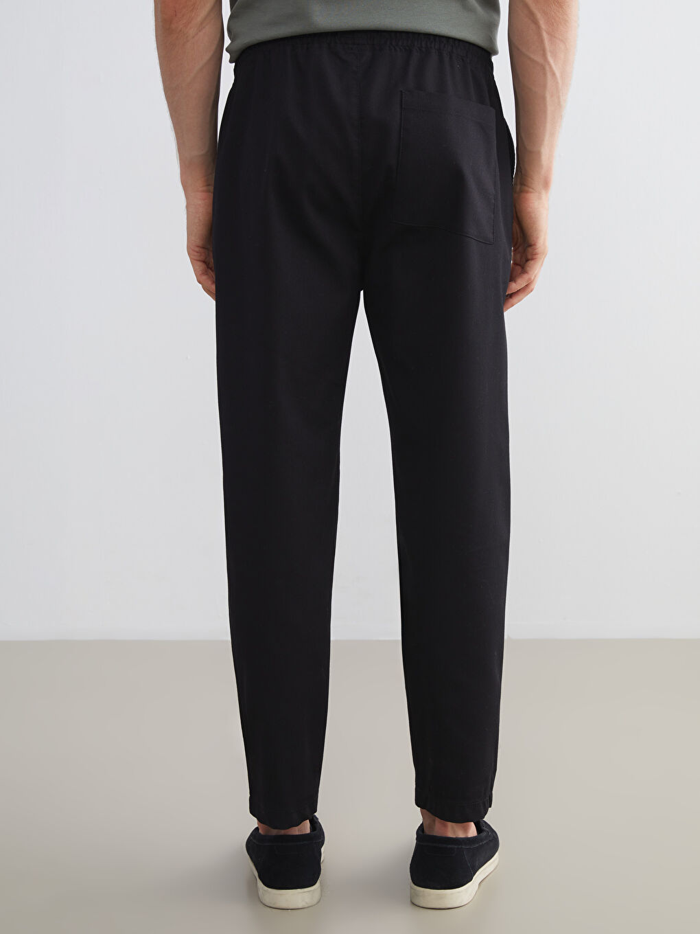 Standard Fit Twill Men's Trousers-3