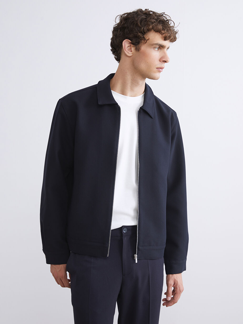 Standard Fit Collared Neck Men's Jacket