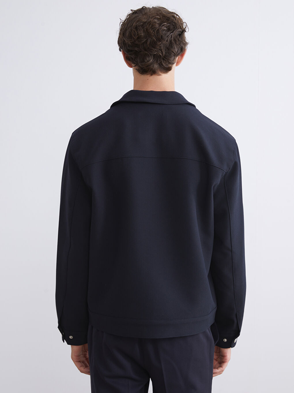 Standard Fit Collared Neck Men's Jacket-3
