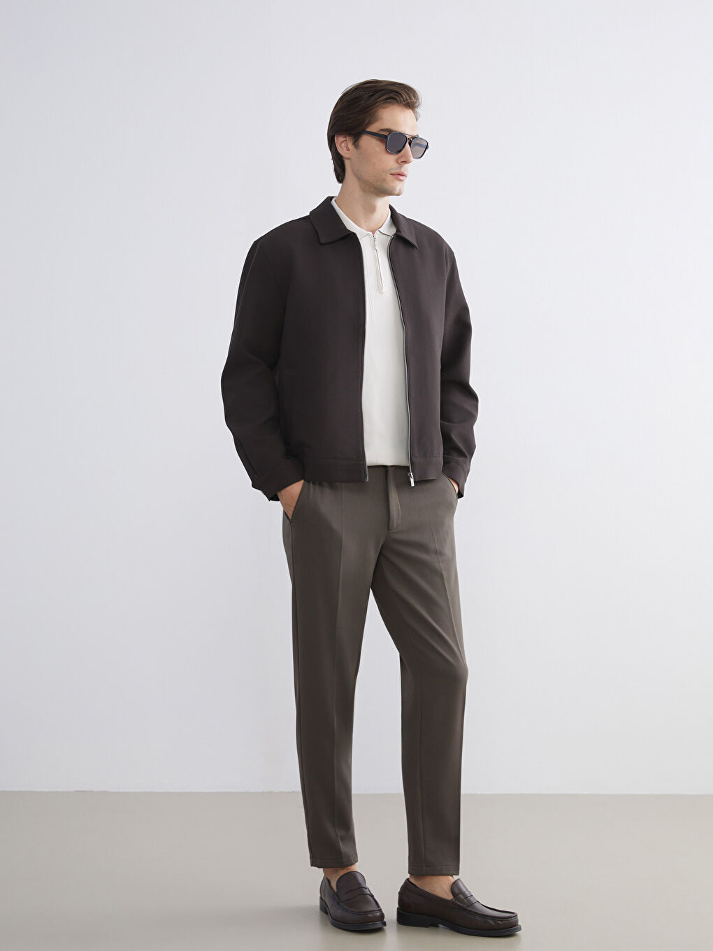 Standard Fit Collared Neck Men's Jacket-2