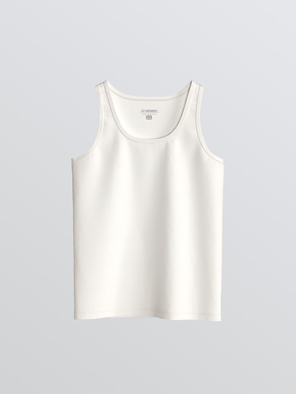 Ekru Bisiklet Yaka Erkek Çocuk Atlet 2'li-1