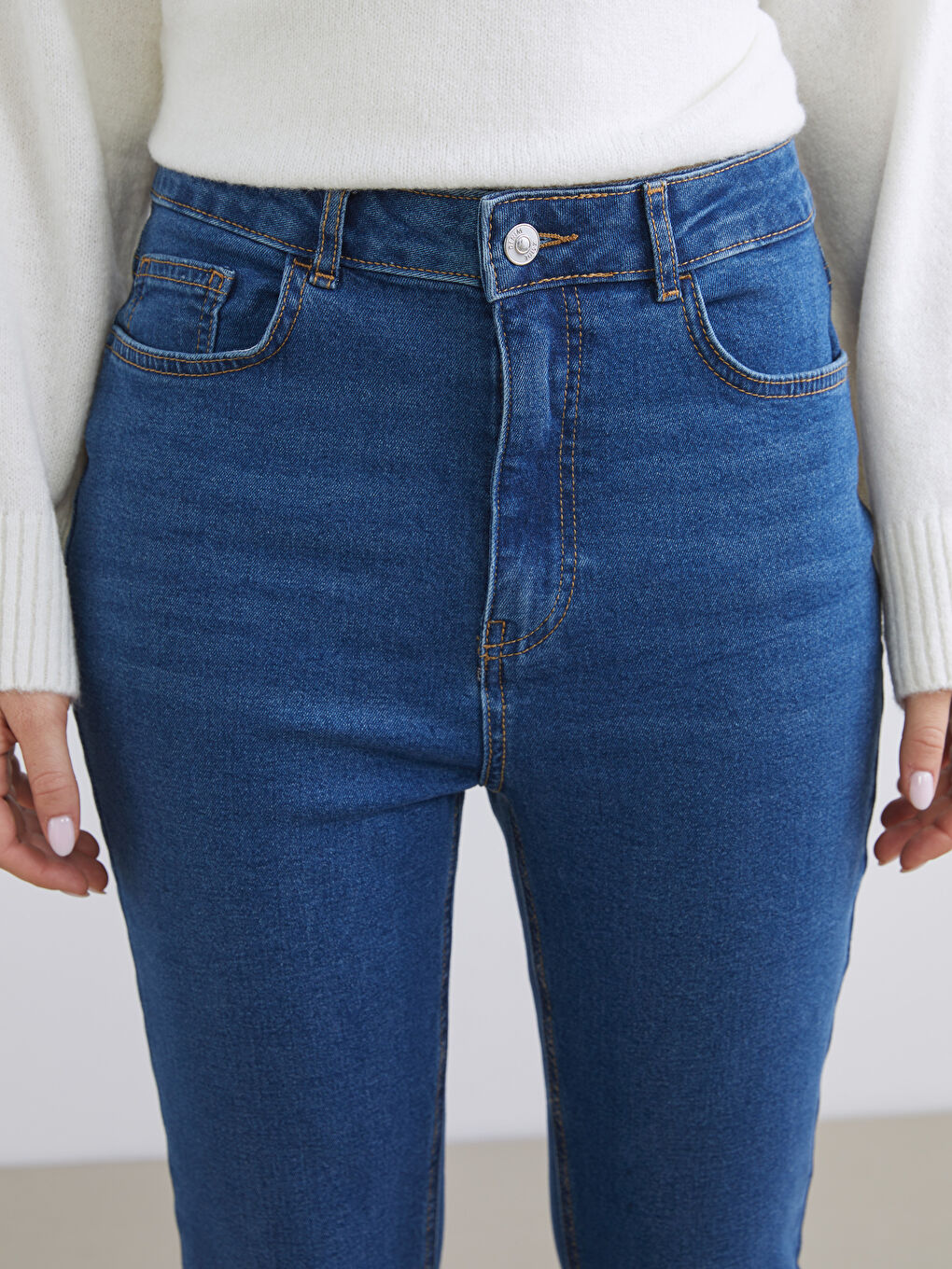 High Waist Mars Flare Women's Jeans-4