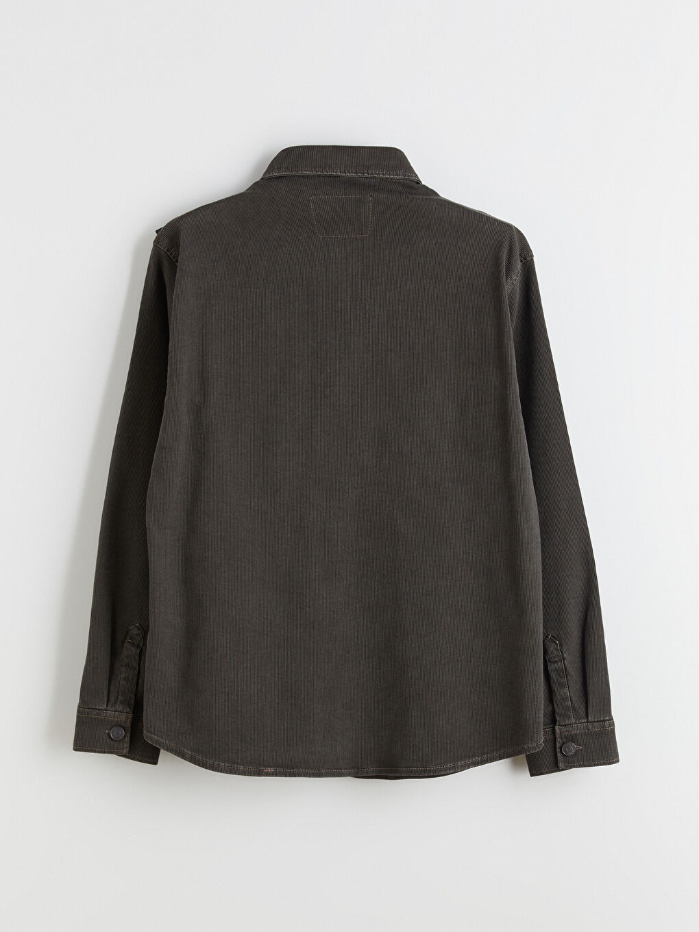 Haki Rahat Kalıp Erkek Jean Ceket-11