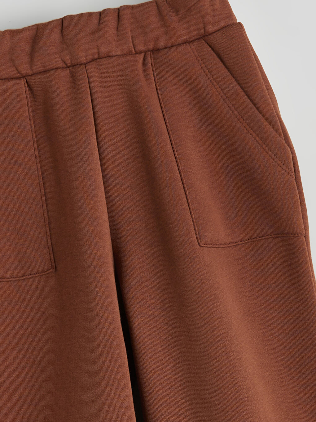 Kahverengi Bisiklet Yaka Kız Çocuk Eşofman Takım-2