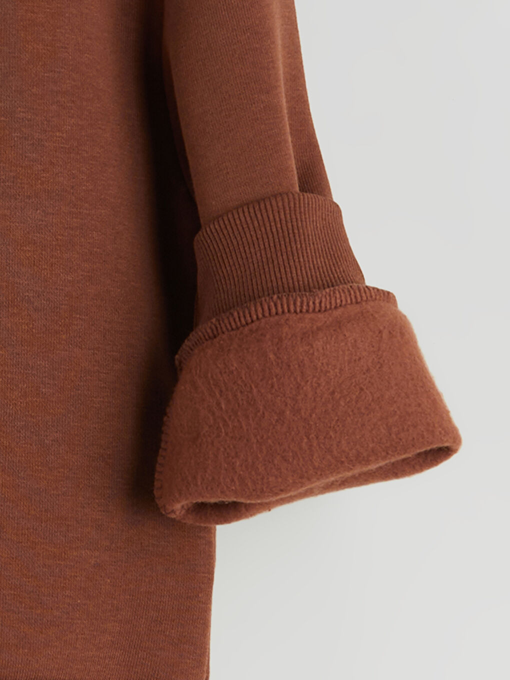 Kahverengi Bisiklet Yaka Kız Çocuk Eşofman Takım-5