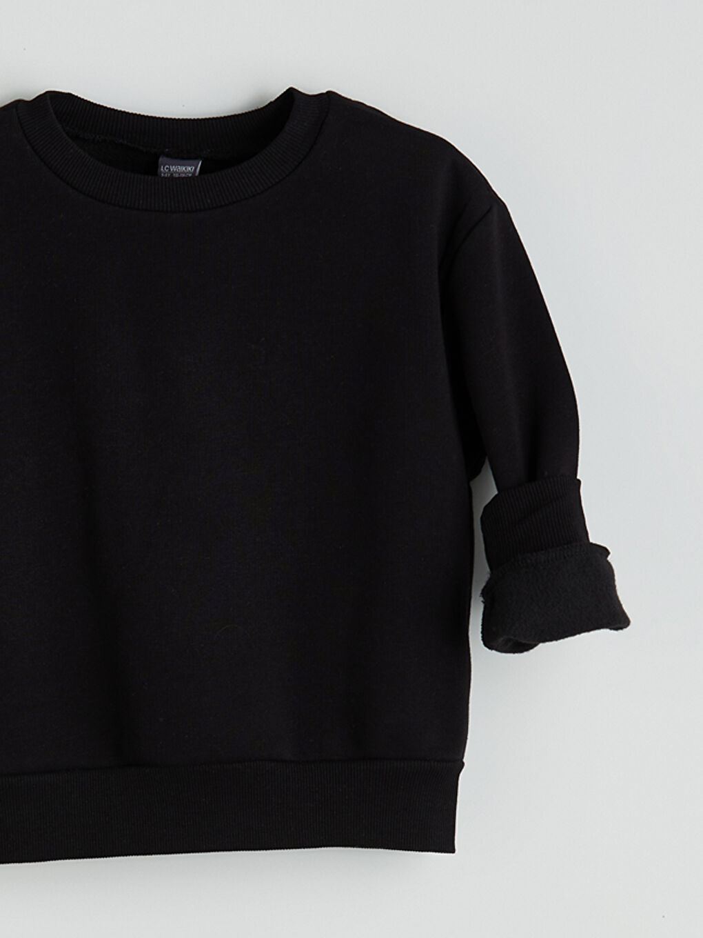 Siyah Bisiklet Yaka Kız Çocuk Eşofman Takım-3