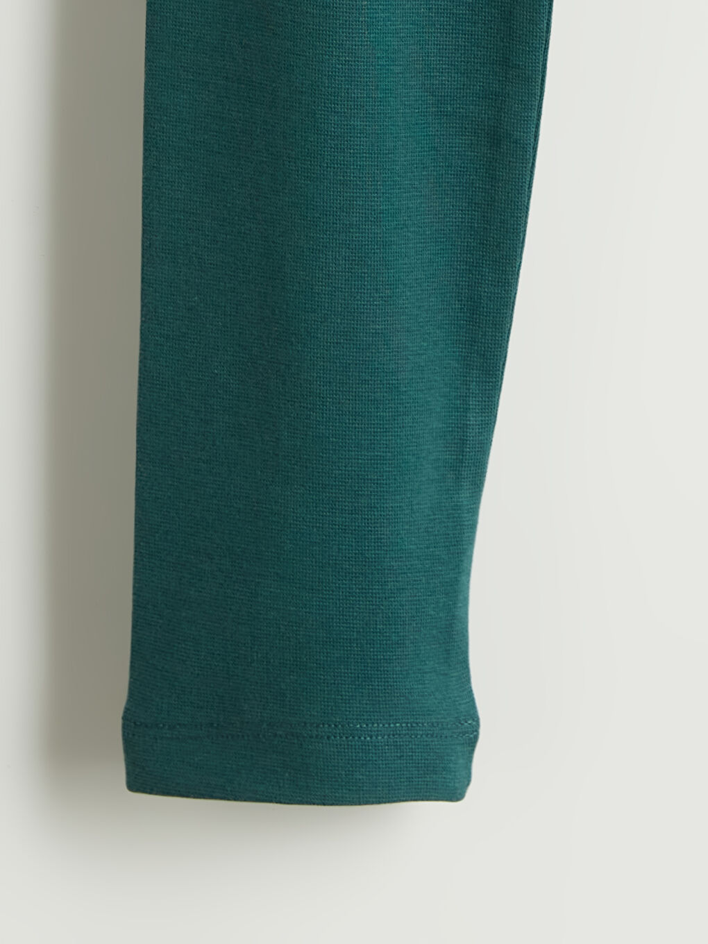 Yeşil Beli Lastikli Kız Çocuk Uzun Tayt-1