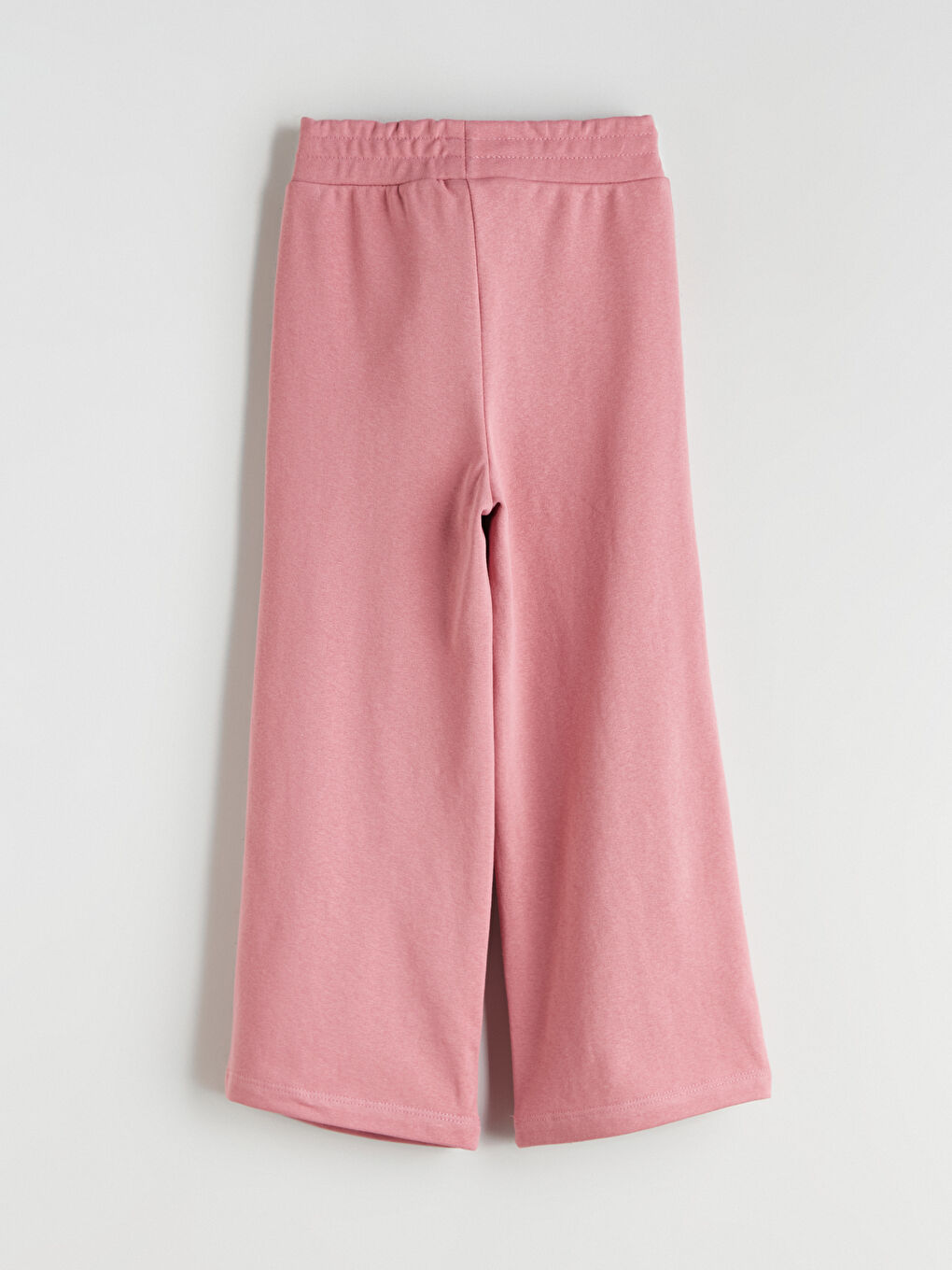 Pembe Beli Lastikli Pileli Kız Çocuk Eşofman Altı-2