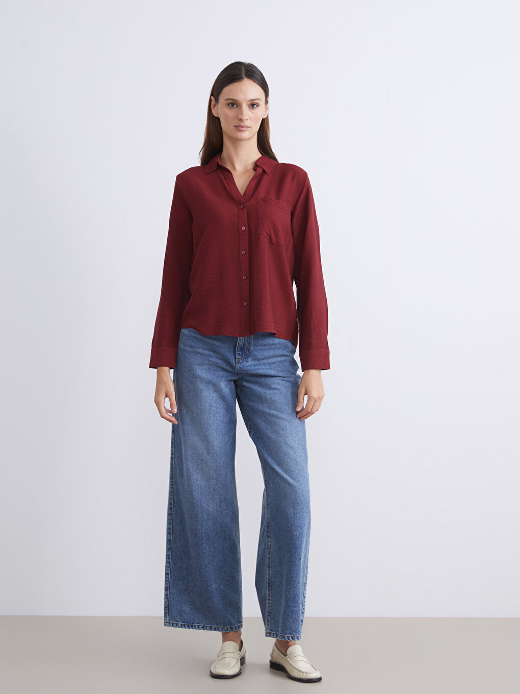 Woman BORDEAUX Shirt-1