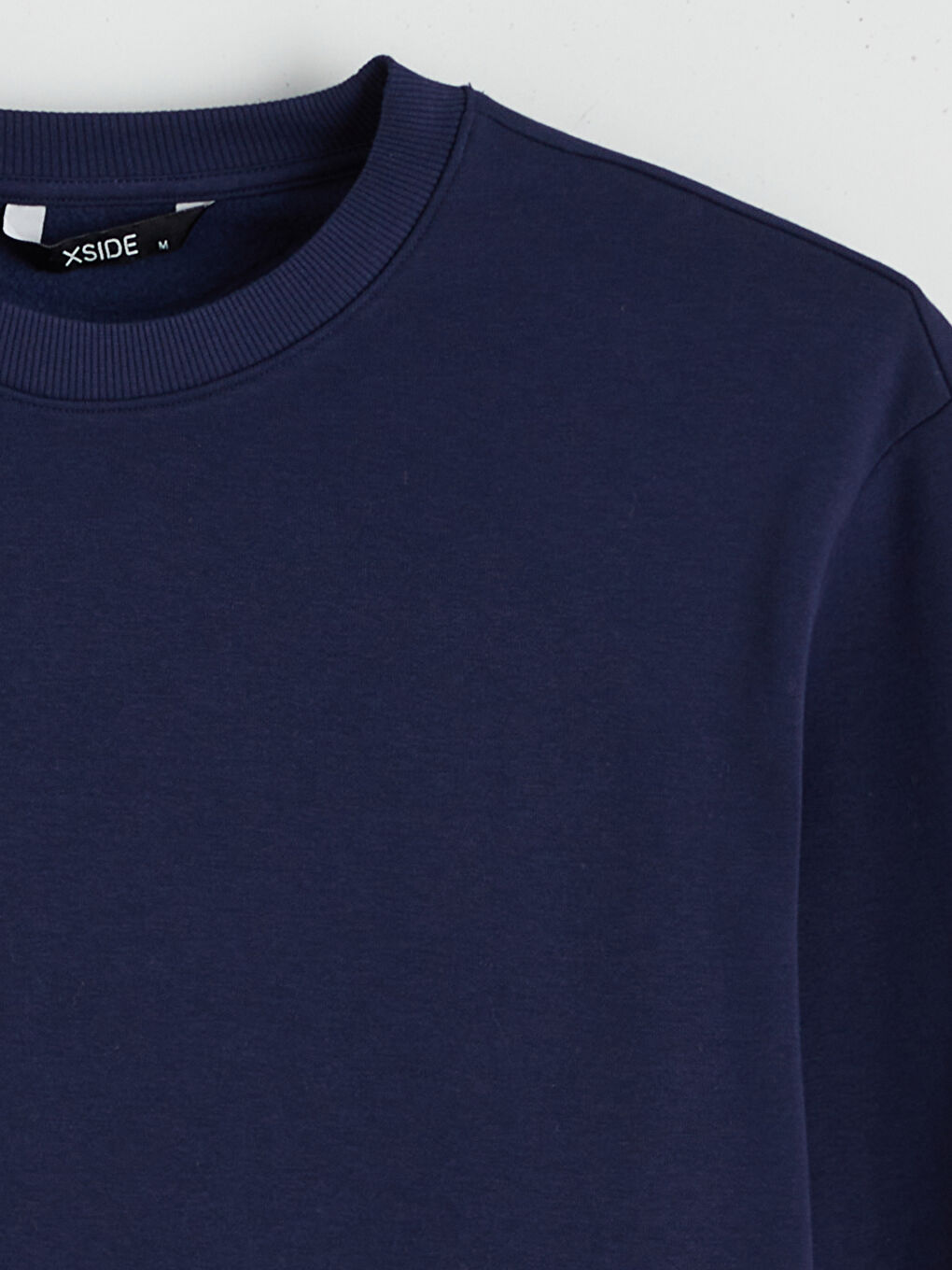 Lacivert Bisiklet Yaka Erkek Sweatshirt-5