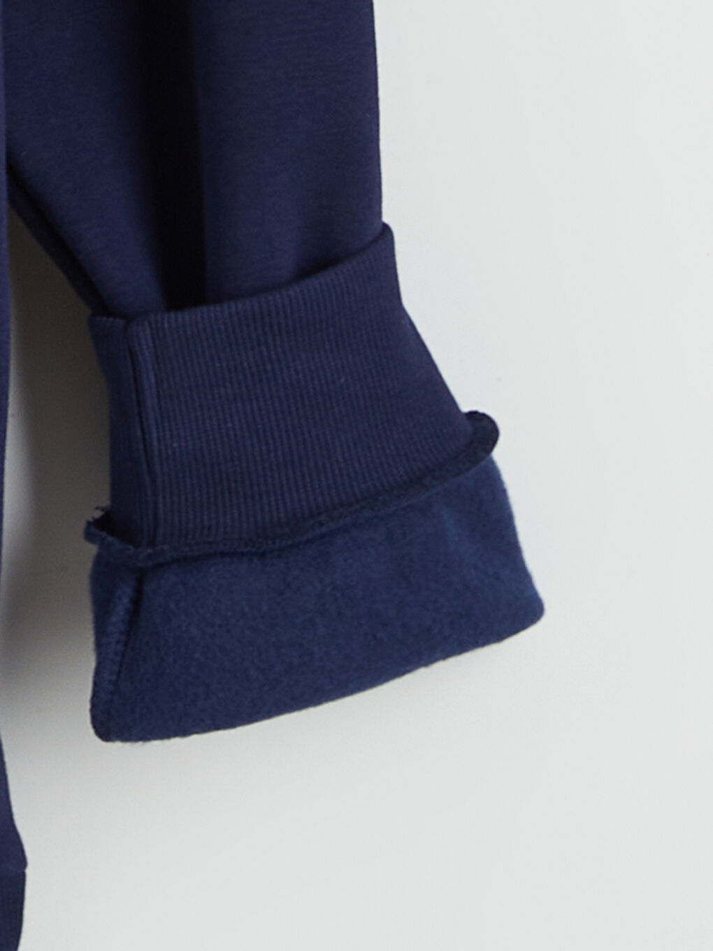 Lacivert Bisiklet Yaka Erkek Sweatshirt-6