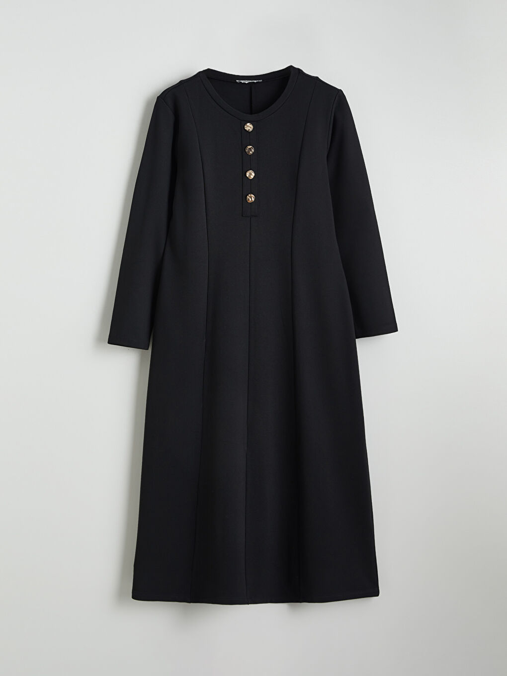 Crew Neck A-Line Dress-4