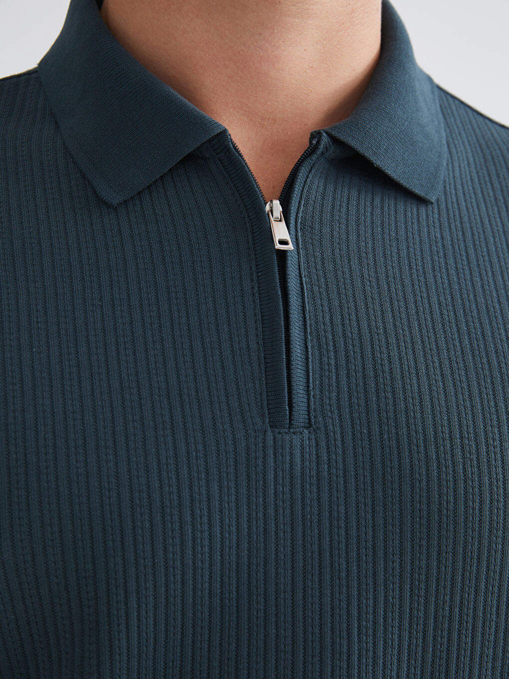 Yeşil Polo Yaka Erkek Tişört-2