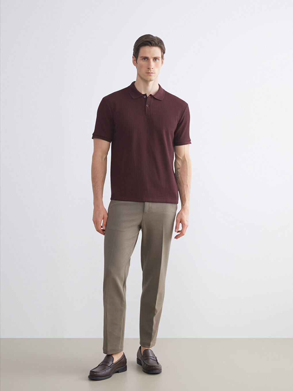 Ерлерге арналған поло жағалы футболка-1