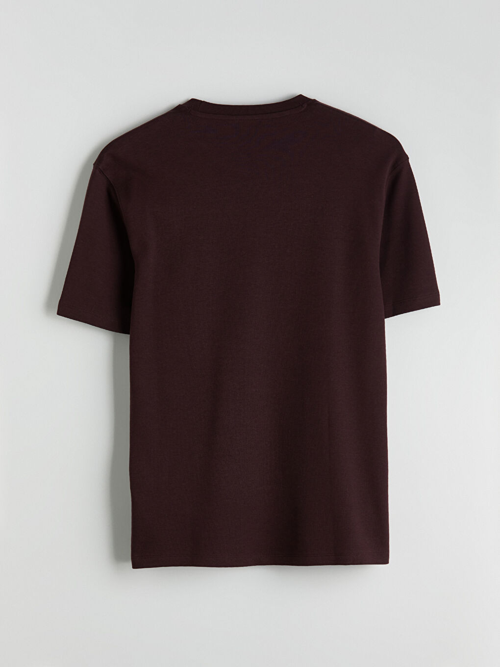 Mürdüm Bisiklet Yaka Erkek Tişört-5