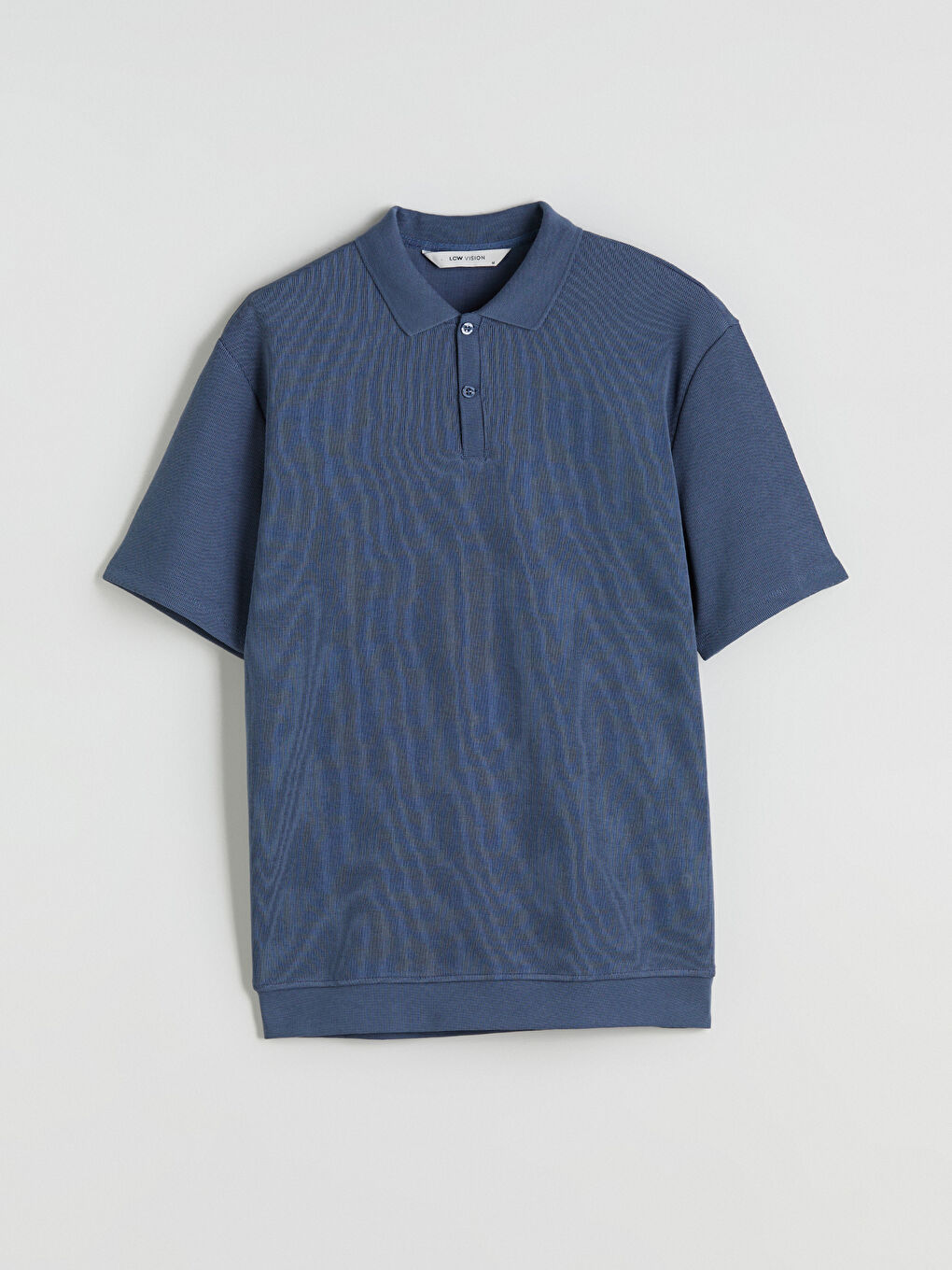 İndigo Polo Yaka Erkek Tişört-4