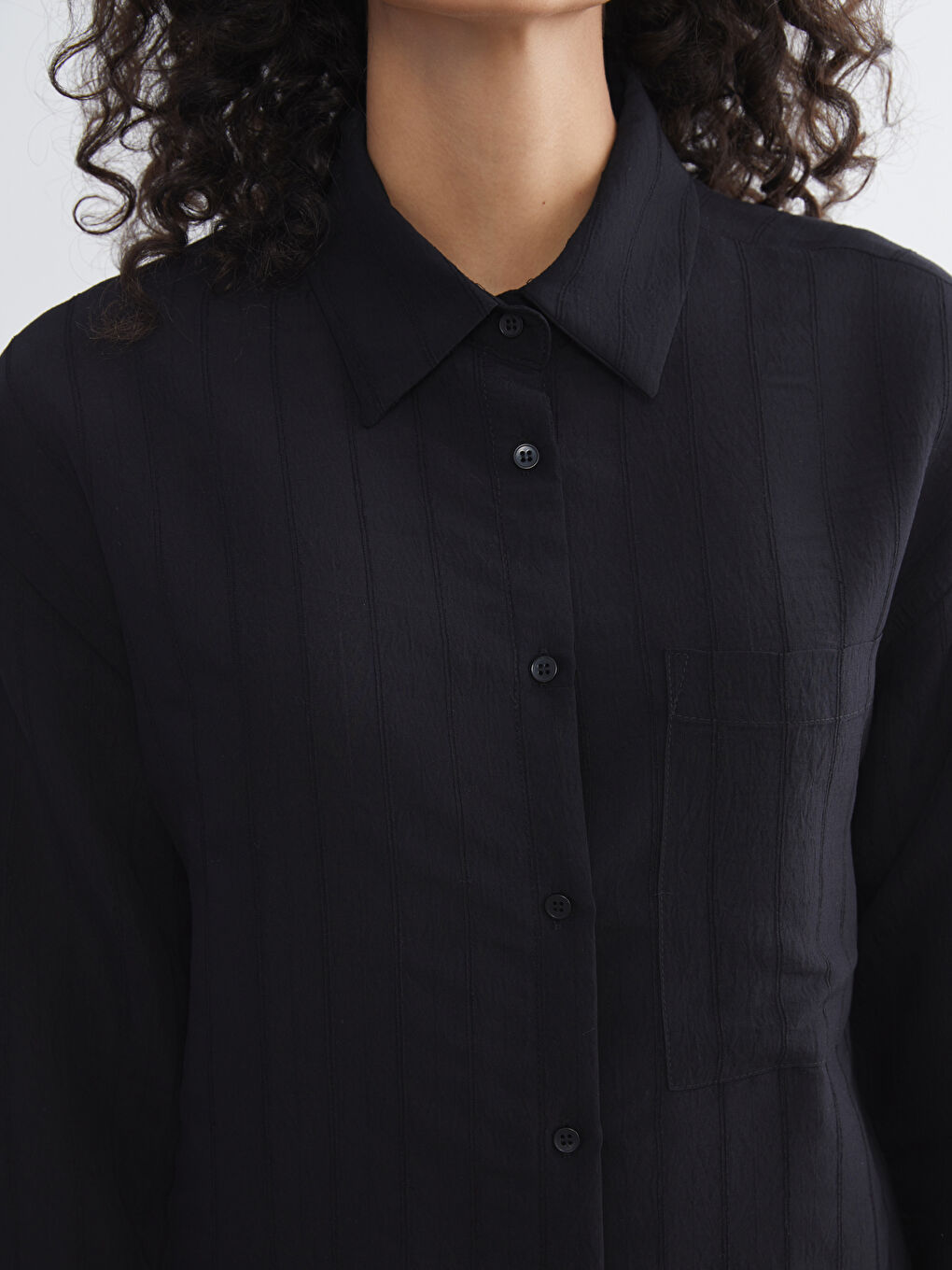 LCW Modest Loose Fit Women's Shirt Tunic -W5IS75Z8-CVL