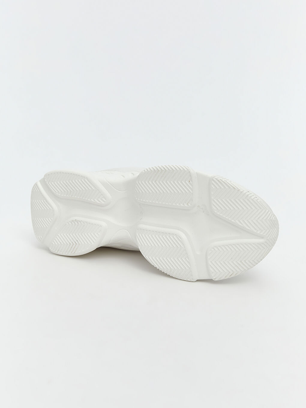 Beyaz File Detaylı Bağcıklı Kadın Spor Ayakkabı-3