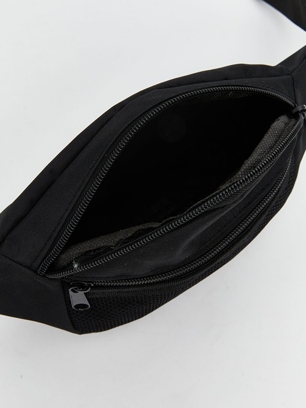 Siyah Çok Bölmeli Erkek Bel Çantası-2