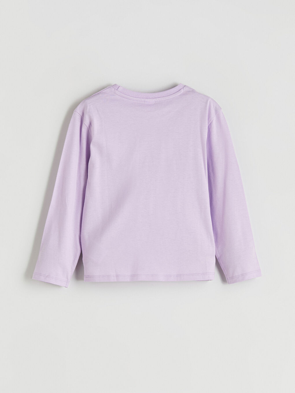 Crew Neck Bow Printed Girls' T-Shirt-2
