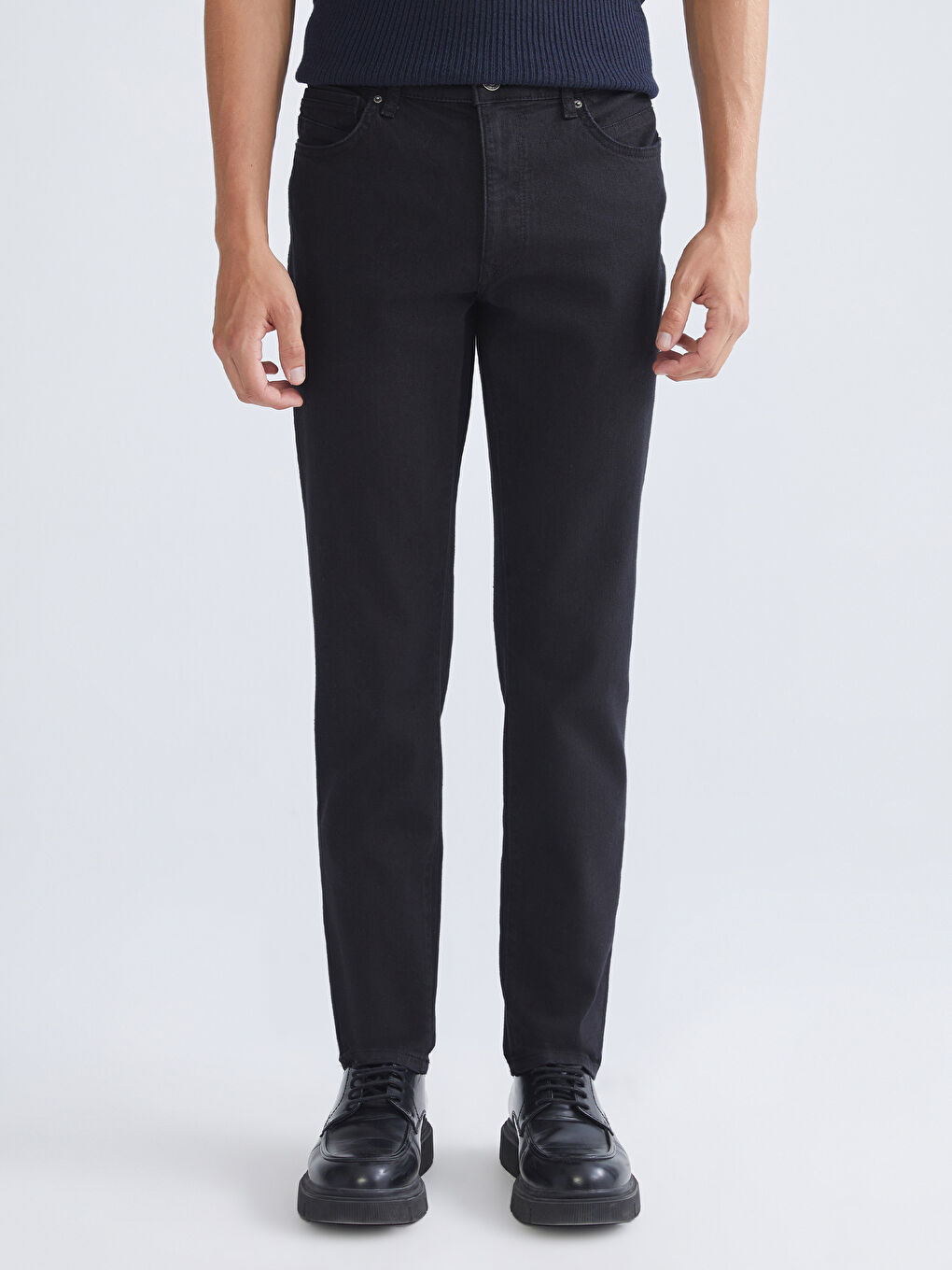 Siyah 750 Slim Fit Erkek Jean Pantolon-1