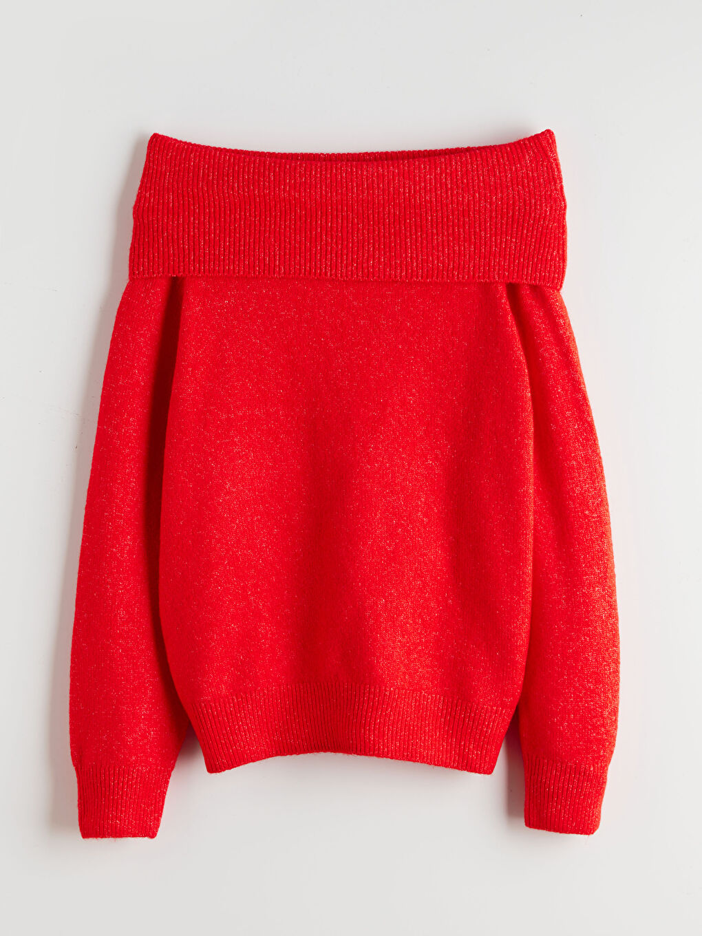 Slash Neck Women's Knitwear Sweater-4