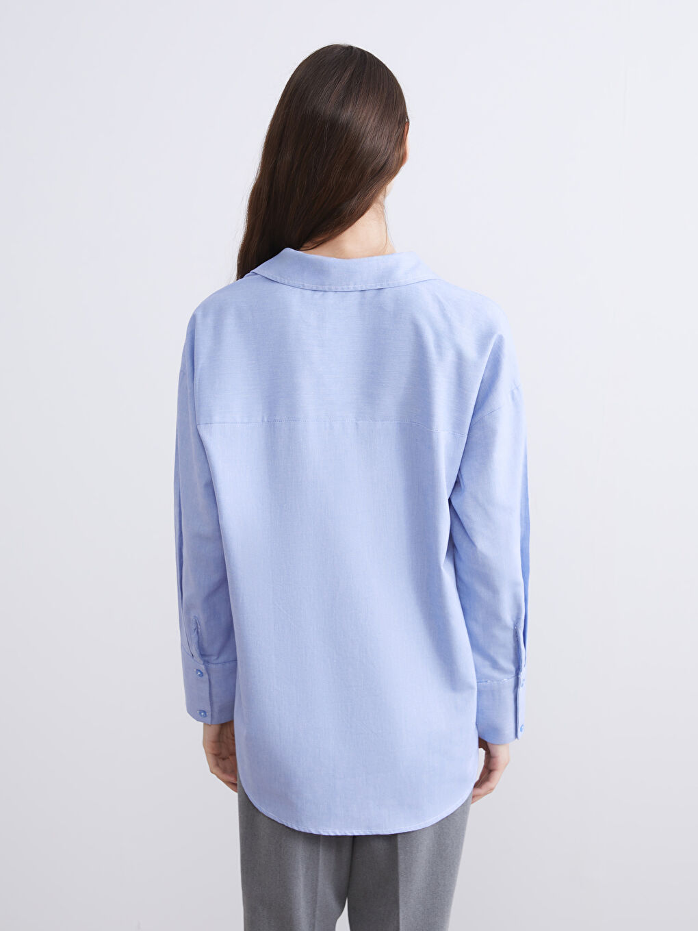Oversize Oxford Women's Shirt-3