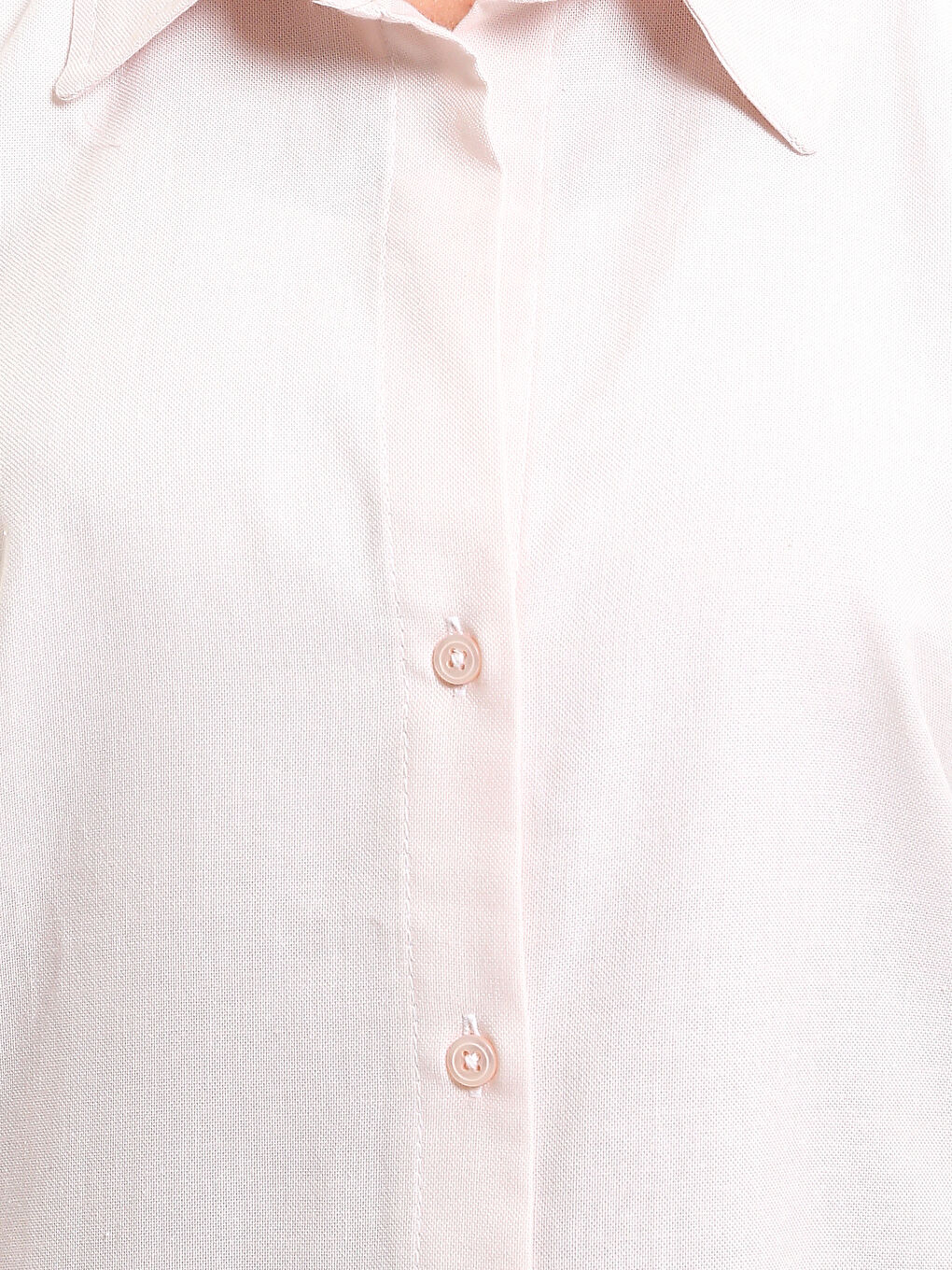 Pembe Oversize Oxford Kadın Gömlek-2